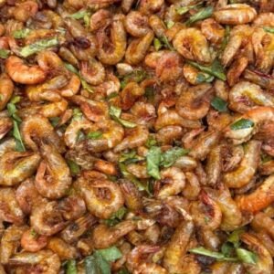 Tôm đồng rang lá chanh - LEMON LEAF DRIED SHRIMP