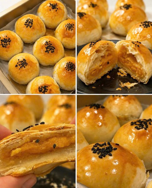 Lava Egg Pastry (Bánh nướng trứng chảy ngàn lớp) SET 6pcs - Image 2